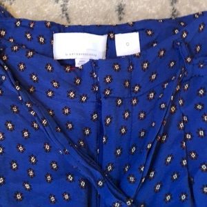Anthropologie Pants - Royal blue Palazzo pants with gorgeous pattern hem Anthropologie Pants - Royal blue Palazzo pants with gorgeous pattern hem